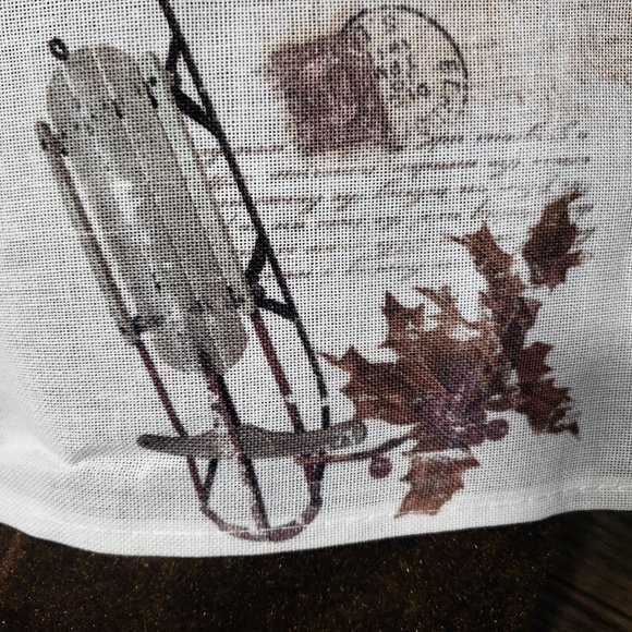 Sullivans 16" Felt & Linen Stocking - Antique Sled - Country Christmas - Picture 3 of 9